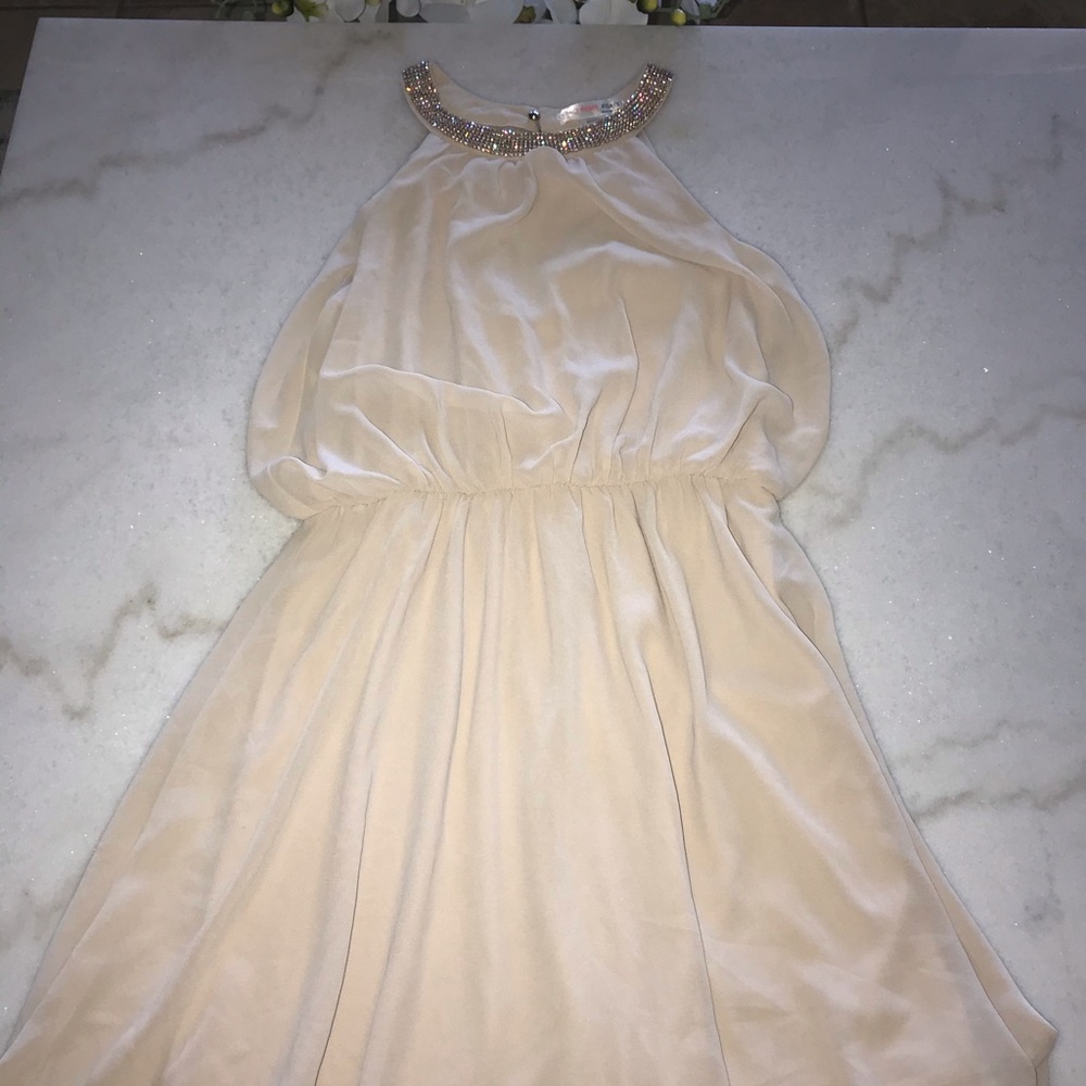 Cream party dress